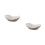 2Pcs White Ceramic Irregular Serving Dish for Desserts and Snacks 4
