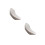 2Pcs White Ceramic Irregular Serving Dish for Desserts and Snacks 5