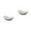 2Pcs White Ceramic Irregular Serving Dish for Desserts and Snacks 6