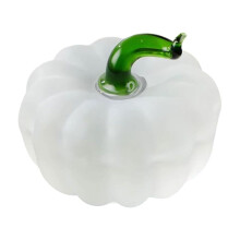Crystal Pumpkin Decorative Accent Artificial Glass Fruit Display For Home Office Table Centerpiece Holiday Thanksgiving Gift