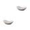 2Pcs White Ceramic Irregular Serving Dish for Desserts and Snacks 9