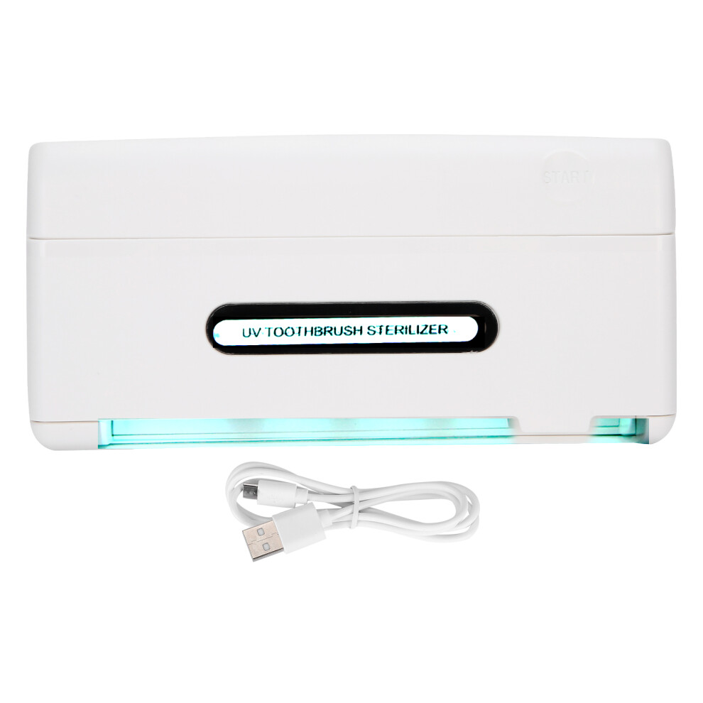 Sanitized Toothbrush Holder, Wall Mount, UV Technology, Rechargeable Battery, Heating Function, Compact & Elegant Design (4Toothbrushes + 1