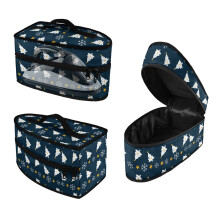 Christmas Tree Dustproof Iron Organizer Polyester Durable Durable & Protective Organizer for Travel Clothes Steamer, Case Only