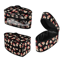 Travel Irons Carrying Organizer Santa Winter Pattern with Smooth Zipper Closet Christmas Gift(Bag Only)