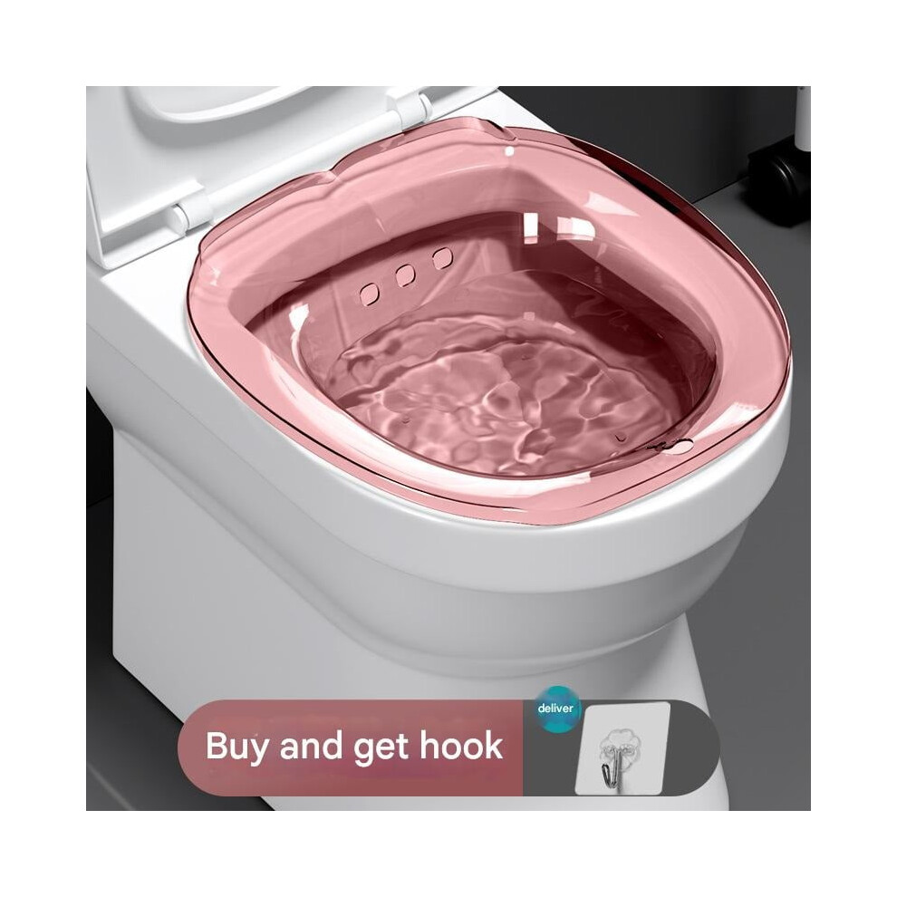Toilet Sitz Bath Soak Basin - Postpartum & Hemorrhoid Relief Bidet for Maternity Care, Squat-Free Medicated Fumigation Essentials