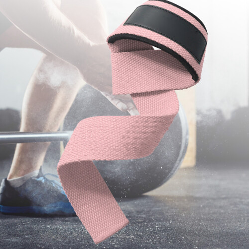 Regular Style Pink Lifting Wrist Strap 55x4cm 80g 2