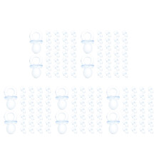 250Stk Blaue Babypacifier Aus Plastik Für Baby Shower Spiele Und Deko