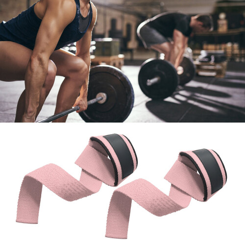 Regular Style Pink Lifting Wrist Strap 55x4cm 80g