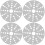 4Pcs Household Heat Conduction Fin Silver Practical Kitchen Gadget 4