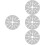4Pcs Household Heat Conduction Fin Silver Practical Kitchen Gadget 5