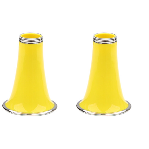 2Pcs Plastic Clarinet Bell for Beginners Yellow Clarinet Accessories
