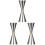 3Pcs Professional Bartender Stainless Steel Ounce Measuring Bar Tools 2