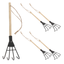 5Stk Mini Gartenharke Eisen Und Handrechen Für Bodenbelüftung