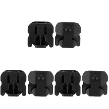 3Paare Schwarze Schnürsenkel Verschlüsse Kunststoff, Sicher Robust