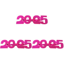 3Pcs ABS Rosy New Year Party Glasses Funny Eyeglass Props