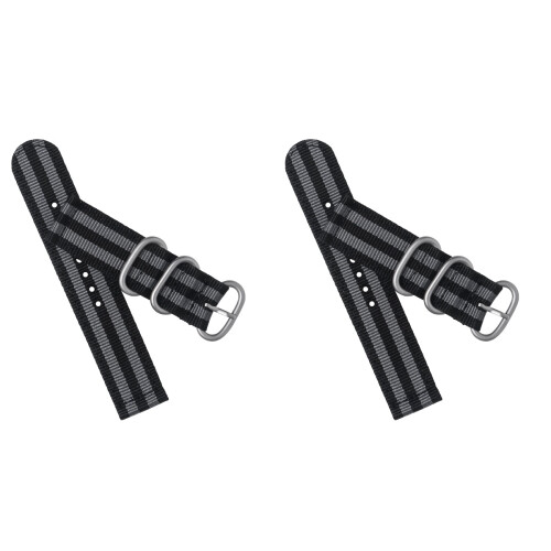 2pcs Watch Bands For Men Man Nylon Strap Buckle
