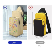 For OLED Crossbody Bag Multifunctional Storage Chest Shoulder Bag with Handle for Gaming Accessories