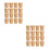 100Sets Disposable Kraft Paper Soup Cups with Lids Light Brown 4