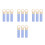 12Pcs Plastic Broom Handle End Caps with Hanging Hole Sky-Blue 1