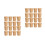 100Sets Disposable Kraft Paper Soup Cups with Lids Light Brown 5