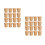 100Sets Disposable Kraft Paper Soup Cups with Lids Light Brown 6