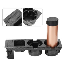 Center Console Cup Coin Holder for E46 3 Series 99-06 Carbon Fiber Style