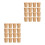 100Sets Disposable Kraft Paper Soup Cups with Lids Light Brown 7