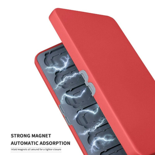 Games Card Box Holder Storage Box, 24 Game Slots and 24 Micro- Card Slots, Suitable for  Lite/Oled 2