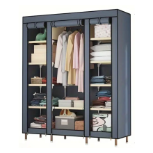 Metal Storage Wardrobe with Steel Frame (12-Tier)