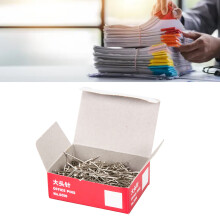 500Pcs Metal Flat Head Straight Pins for Craft & Office, Durable