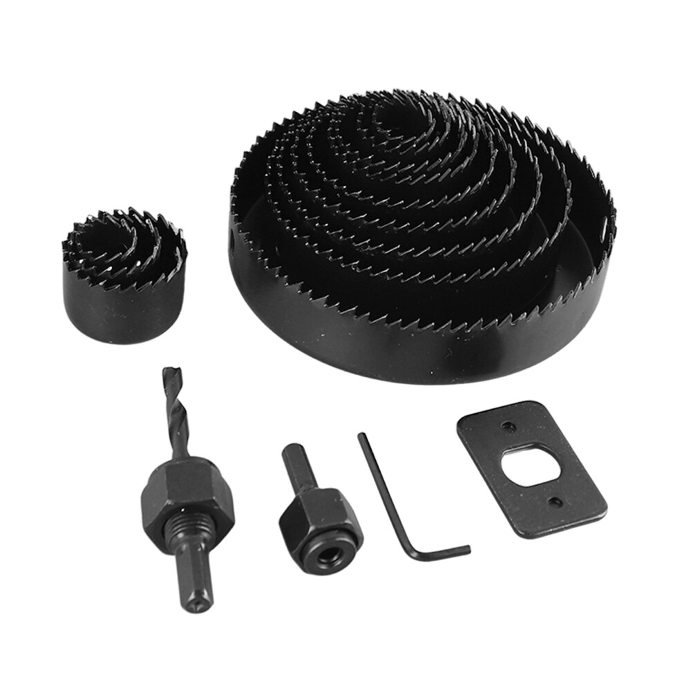 16Pcs Woodworking Carbon Steel Hole Saw Set With Storage Case (3/4-5In) 8711387600845