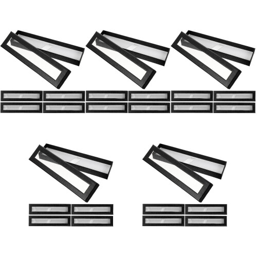 25Pcs Compact Black Paper Pen Boxes Gift Empty for Storage and Travel 2