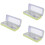 3Sets Multifunctional Student Drawing Tools Green Ruler Protractor Set 5