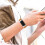 Fitbit Charge 5 Armband aus echtem Leder Braun 4