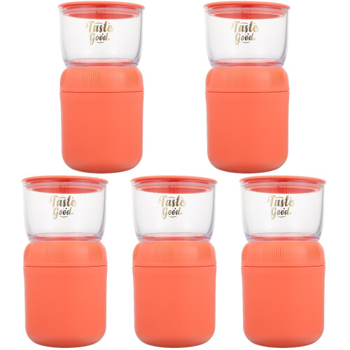 5Ensembles Gobelets Combinés Enfants Rose PP As Avec 1