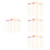 400Pcs Lightweight Bamboo Cocktail Picks Assorted Color Disposable 4