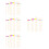 400Pcs Lightweight Bamboo Cocktail Picks Assorted Color Disposable 5
