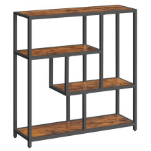 Estante de biblioteca de 4 niveles con patas 30 x 100 x 103 cm mueble de