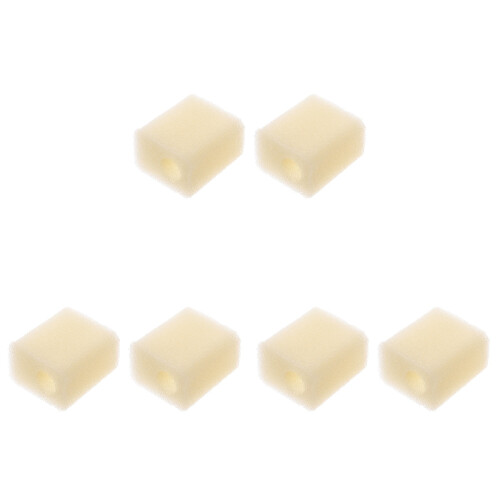 6Pièces Coton Filtrant Éponge Beige Pour Aquarium 1