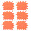 150Pièces Marque-Prix En Papier Orange Neon Pour 3