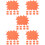 150Pièces Marque-Prix En Papier Orange Neon Pour 9
