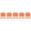 150Pièces Marque-Prix En Papier Orange Neon Pour 10