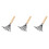 3Pcs Beach Clam Rake Black Steel Wood Handle Net Design Digging Tool 4