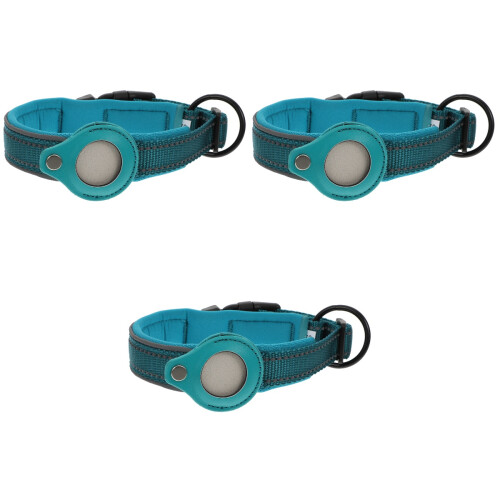 3Pcs Nylon Pet Collar Protector in Dark Green 2