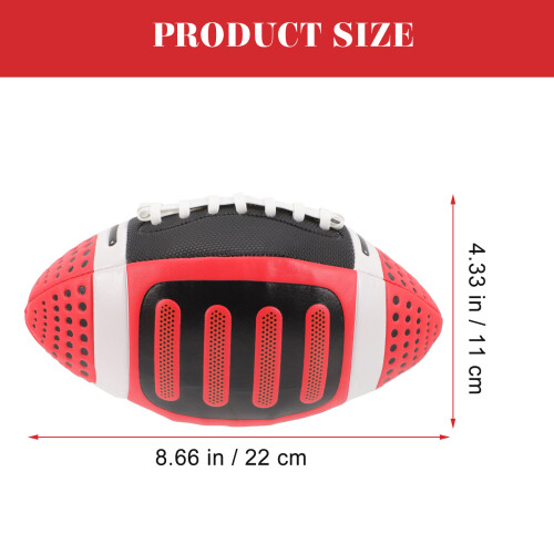 2Pcs Multi Kids Rugby Balls Elastic Toy for Fun and Training 1
