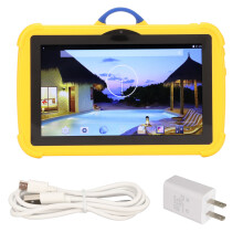 Dual Camera Tablet for Kids, 7Inch Educational Device, Preloaded Apps for Learning, Shockproof Case, Wi-Fi Connectivity, Parental Control for Safe