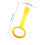 2Pcs Infant Pull Rings Yellow Plastic Crib Hand Pull Ring Set 2