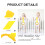 2Pcs Infant Pull Rings Yellow Plastic Crib Hand Pull Ring Set 6