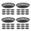 40Pcs Premium Black Bread Tray Snack Holder Catering Container 8
