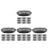 40Pcs Premium Black Bread Tray Snack Holder Catering Container 9